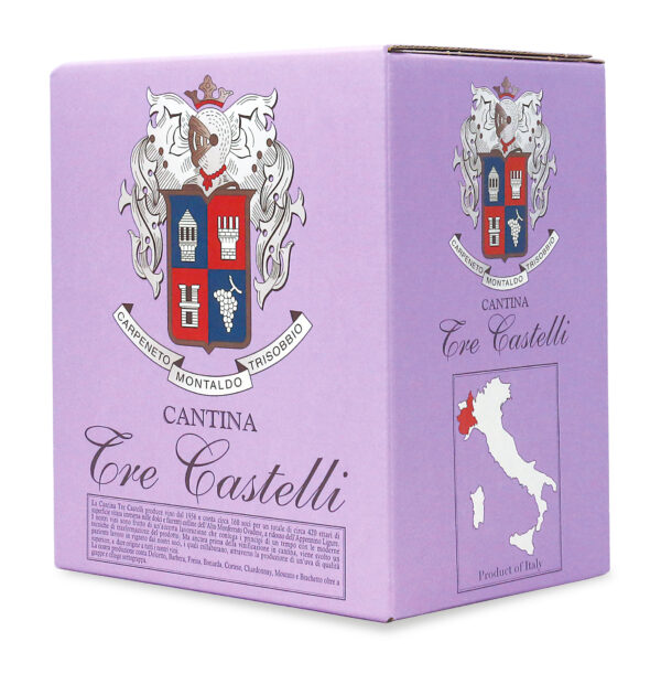 Boxwine Bag in Box personalizzato 5 litri Tre Castelli